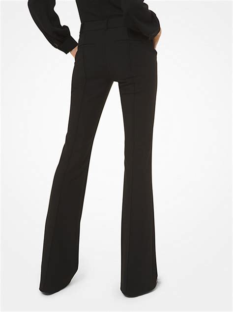 michael michael kors stretch-twill flared pants|Michael Kors women's stretch pants.